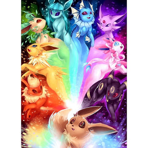 5D Diamond Painting Cartoon Pokemon