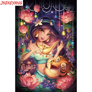 5D DIY square round Diamond Painting cartoon Princess