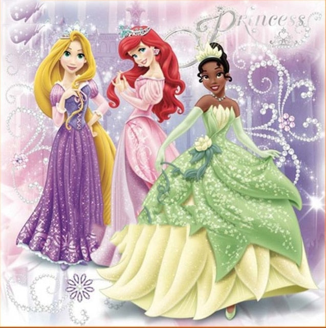 5D Diamond Painting Cartoon Princess Series