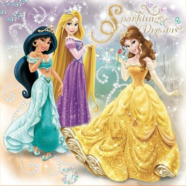 5D Diamond Painting Cartoon Princess Series